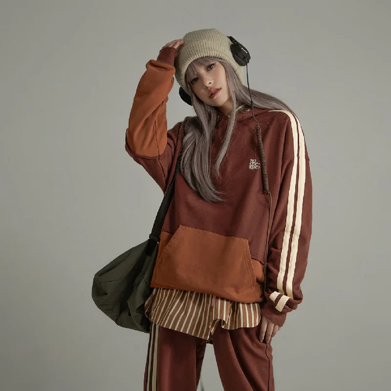 Weekend Offers That Shine Color Matching Oversize Hoodie