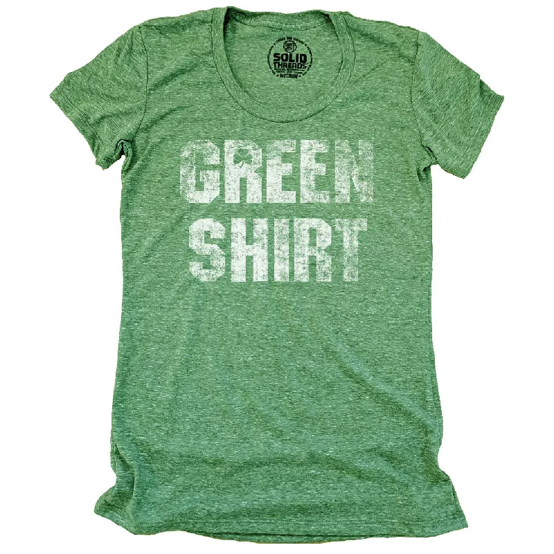 Instant Savings Women's Green Shirt T-Shirt