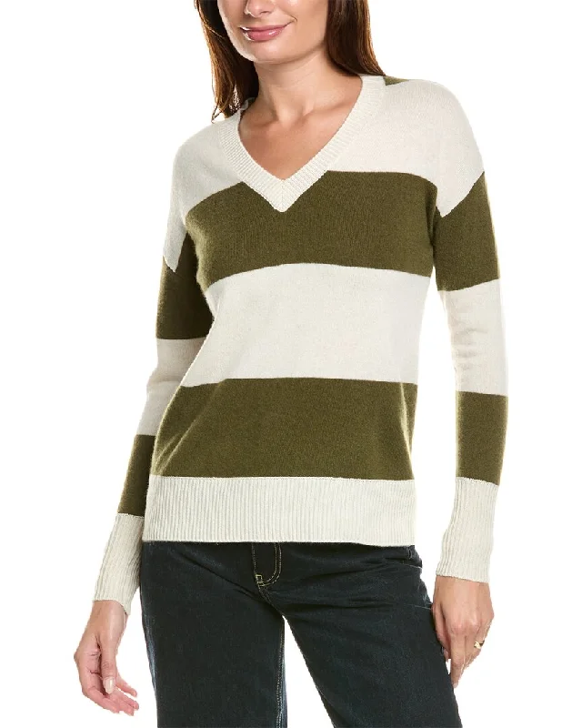 Major Deal Kier+J Striped Cashmere Sweater