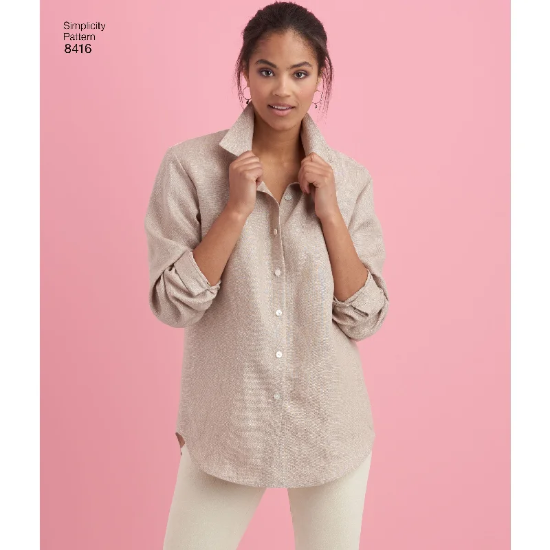 Simplicity Pattern 8416 misses shirt with back variations