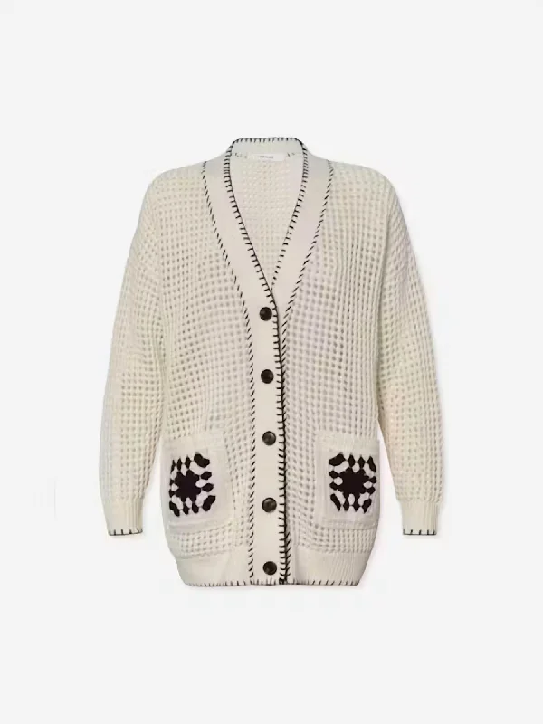 Midnight Madness Crochet Pocket Cardi In Namu
