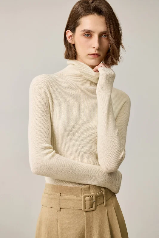 Steal Deal LILY Merino Wool Slouchy Turtleneck Sweater