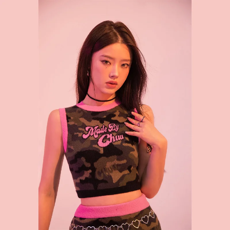 Weekend Specials You Can't Miss Attention She Praises Hot Girl Camouflage Top