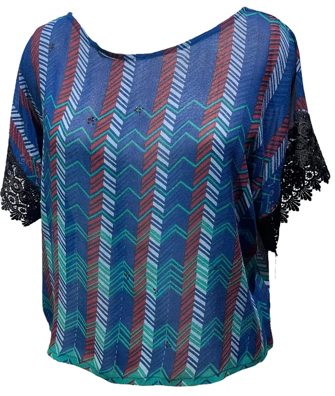 Weekend Savings Fiesta PRG4210 Sheer Avatar Pure Silk Boxy Top