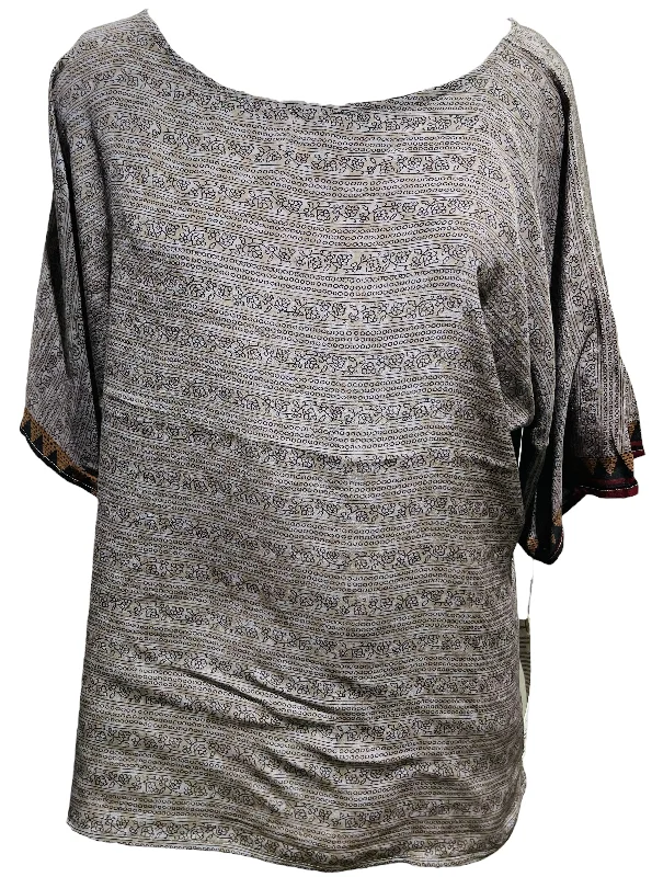 Unbeatable Deal PRC3828  Nirvana Pure Silk Side Slit Top