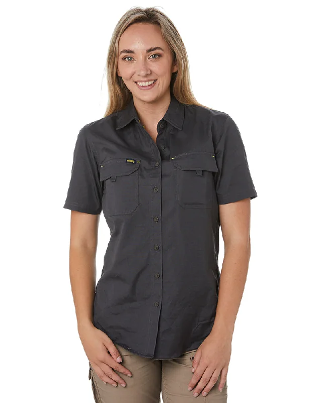 Weekend Offers That Amaze Womens X Airflow Ripstop SS Shirt - Charcoal