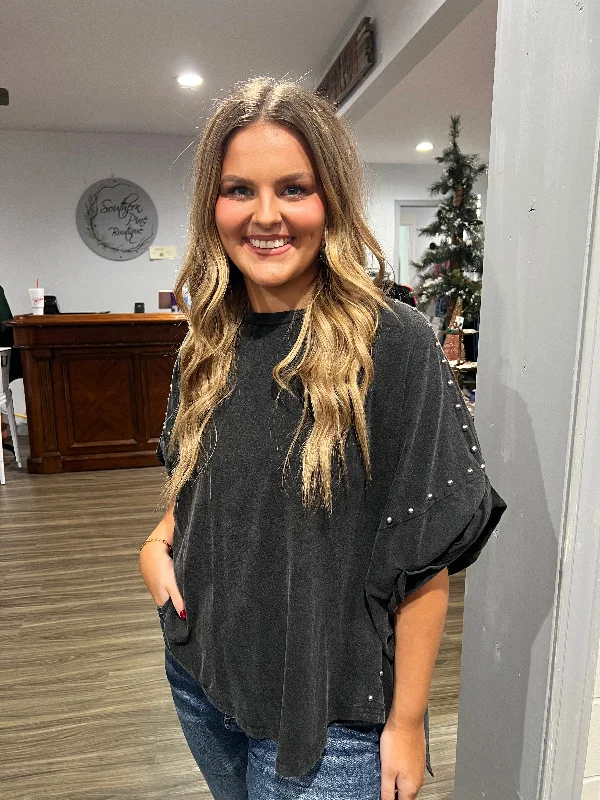 Weekend Deals That Spark Charcoal stud top