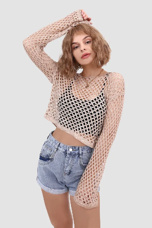 Weekend Sale: Don't Miss Out Knitted Cutout Flared Top