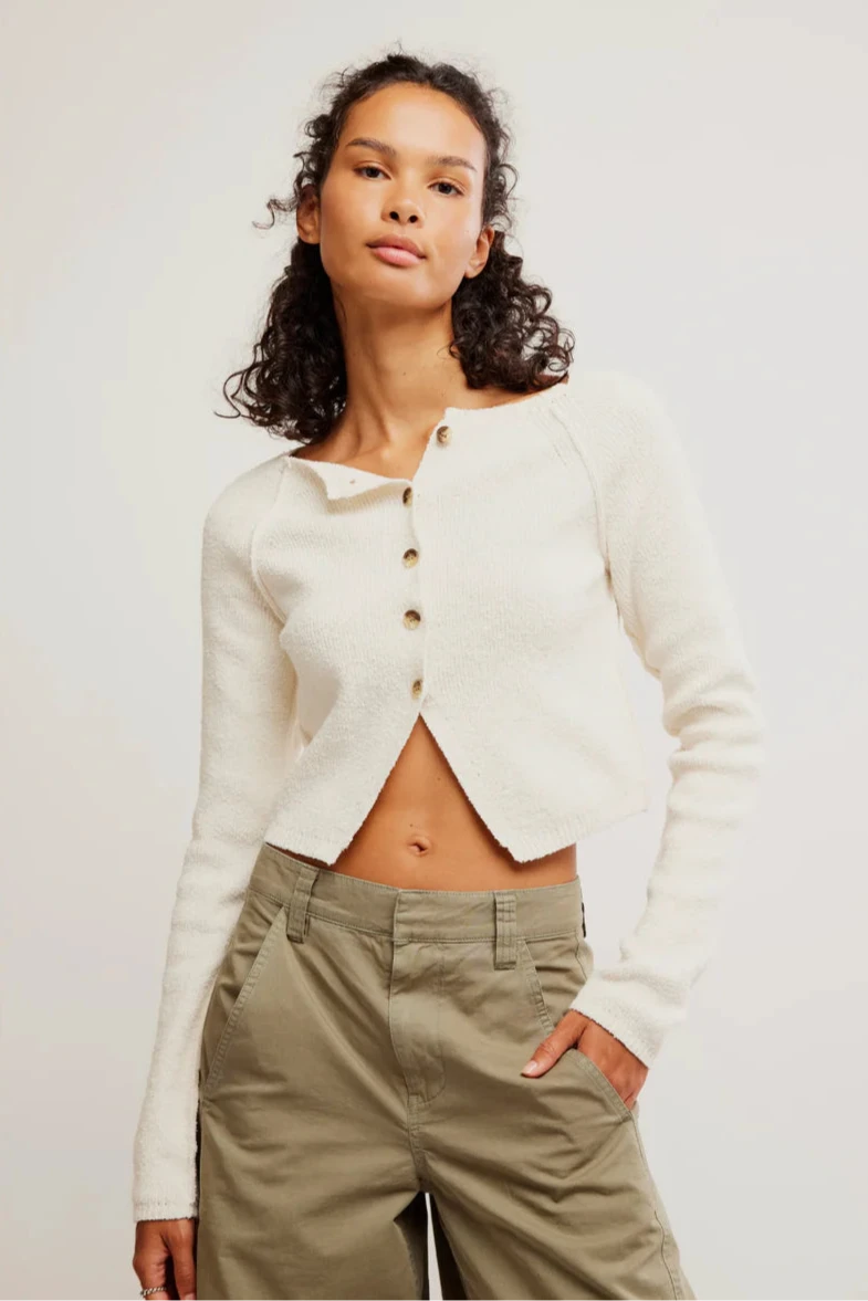 Free People Sydney Shrunken Cardi