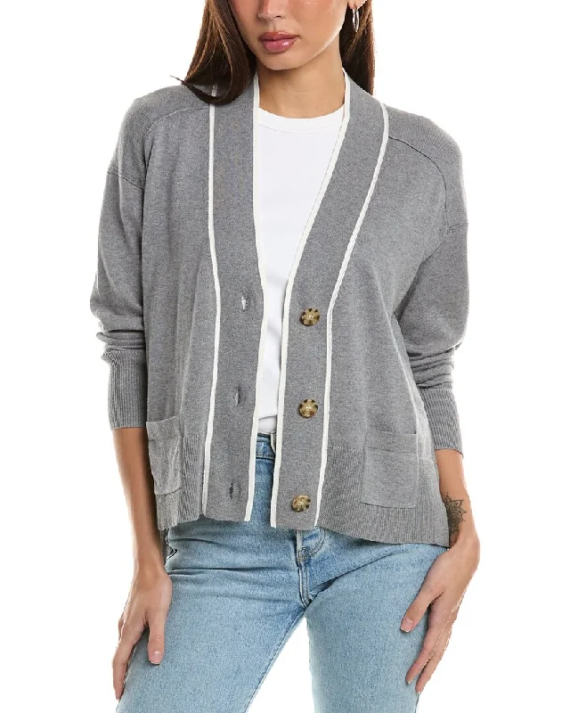 Value Pack Hannah Rose Tipped High-Low Cashmere-Blend Sweater