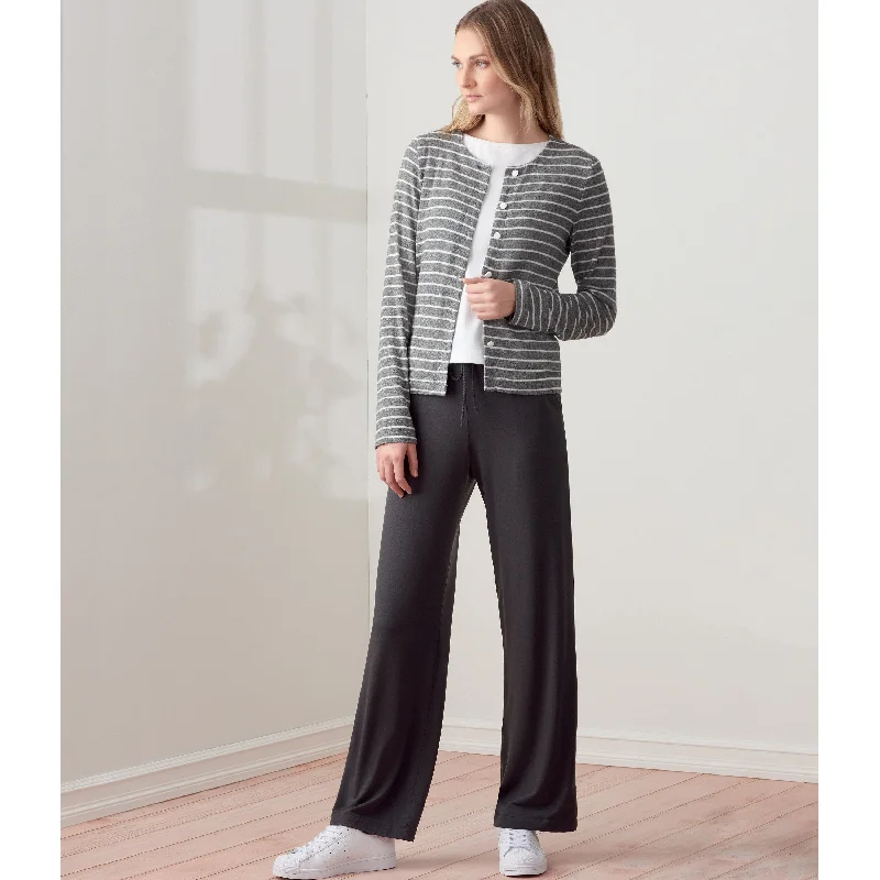Weekend Special Simplicity Sewing Pattern 9272 Knit Cardigan Top and Pants