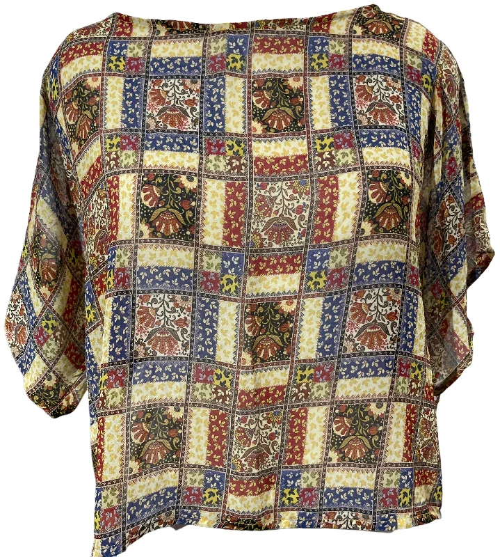 Weekend Bargains to Relish PRG1662 Crabtree Sheer Avatar Pure Silk Boxy Top