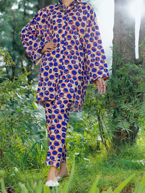 Deal of the Day Blue Khaddar Tunic - AWP-LK-606B