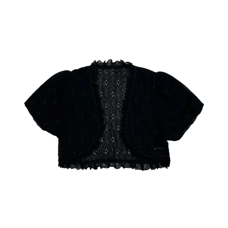 Weekend Savings Spectacle Ruffle Crop Cardigan