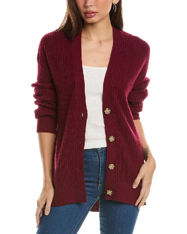 Pay Less Hannah Rose Oversized Shaker Wool & Cashmere-Blend Cardigan