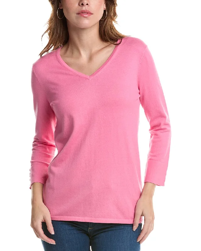 Super Bargain Edinburgh Knitwear Classic V-Neck Sweater