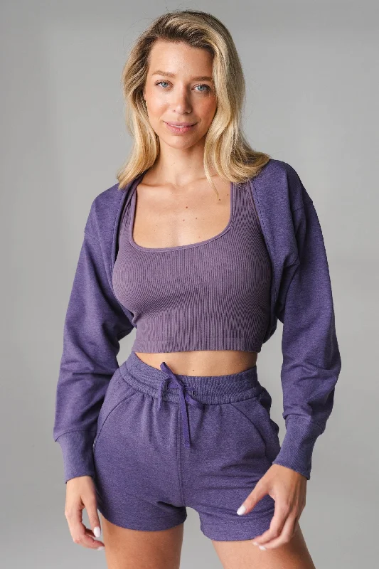 Weekend Discounts to Love Vitality Studio Shrug - Violet Marl