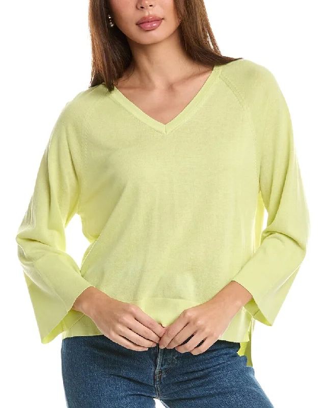Weekend Deals That Wow Forte Cashmere High-Low Silk & Cashmere-Blend Top
