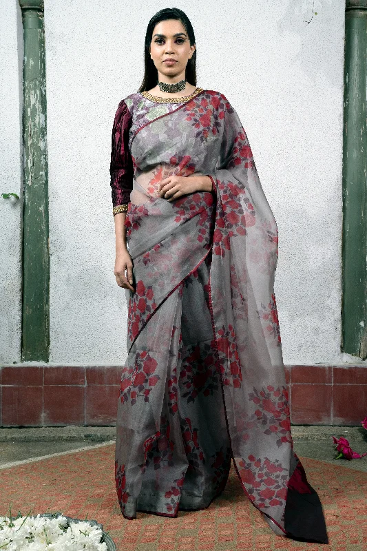 Today Only Grey Saree