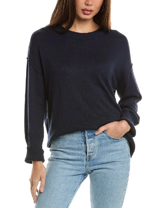 Unbeatable Deal Hannah Rose Bungalow Boxy Cashmere-Blend Sweater