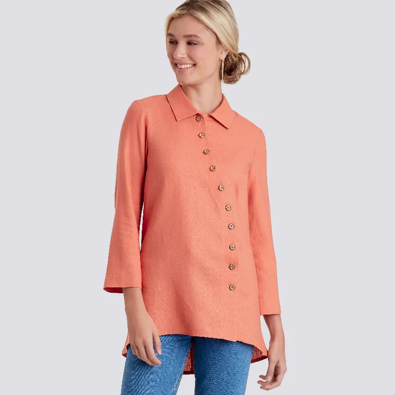 Weekend Deals That Impress Simplicity Sewing Pattern S9106 Misses / Women's Button Front Shirt