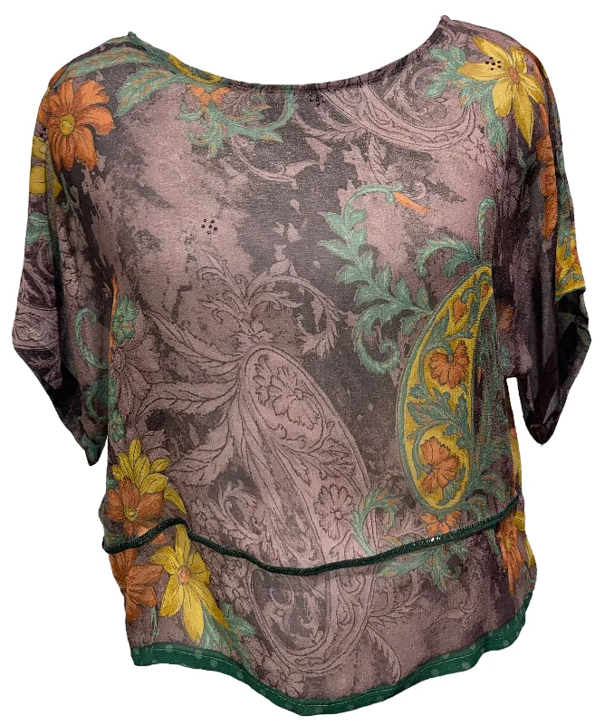 Weekend Savings Sensation PRG4203 Sheer Avatar Pure Silk Boxy Top