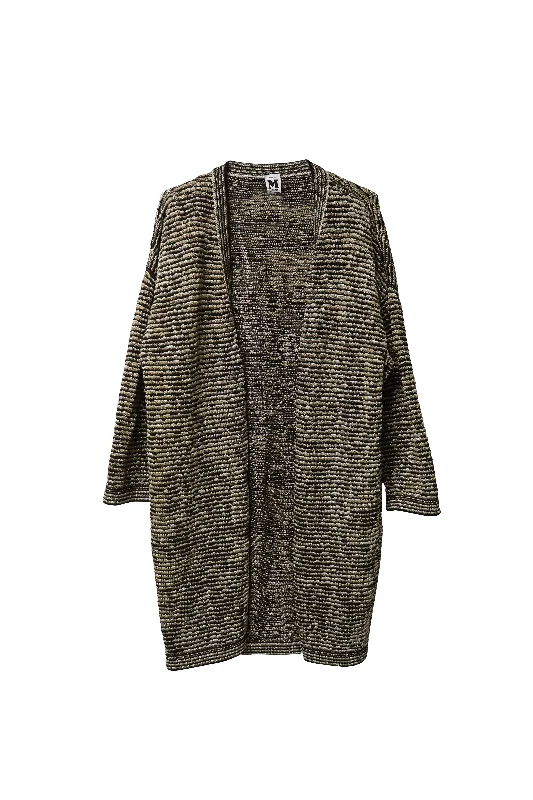 Weekend Savings Bonanza Missoni Long Lurex Cardigan in Black and Gold Nylon