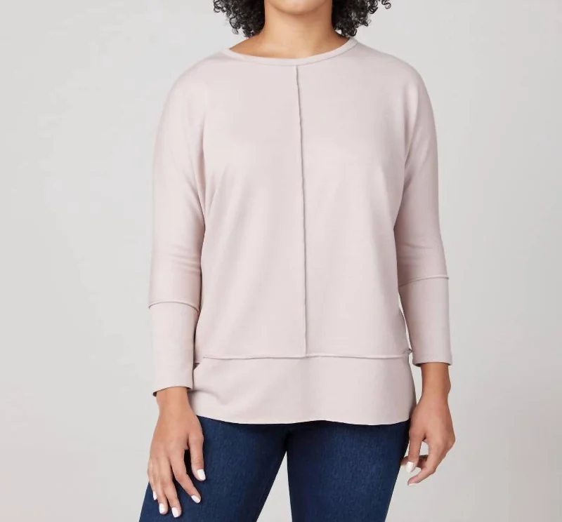 Big Deal Perfect Length Dolman Sweatshirt In Oat