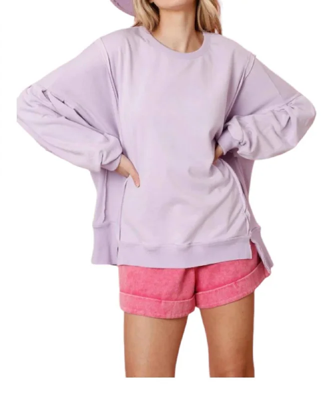 Lowest Price It's A Girl Thing Oversized Sweatshirt In Lavender