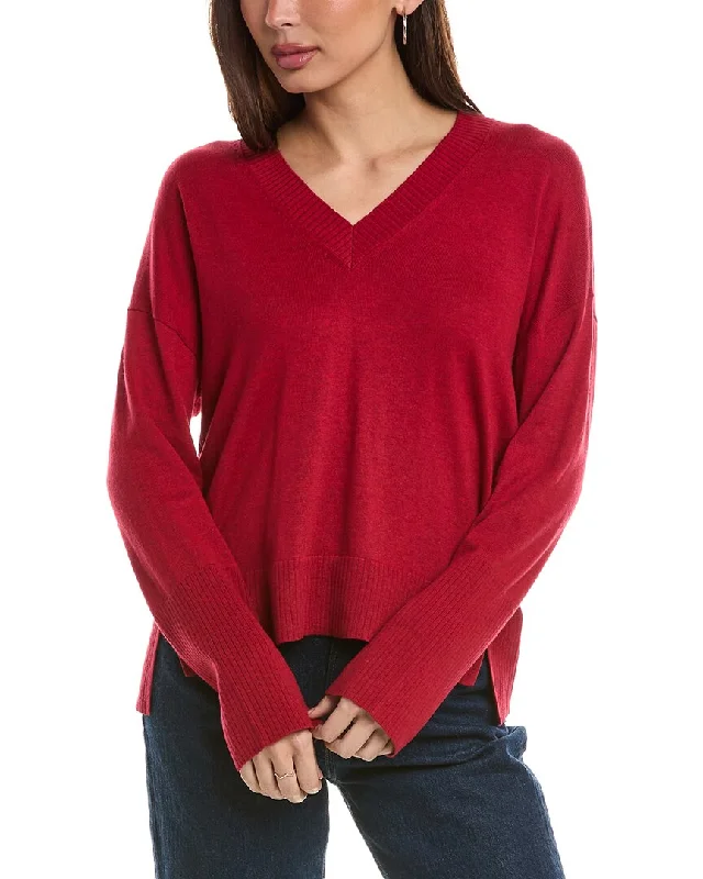 Shop the Weekend Away Hannah Rose High-Low Cashmere-Blend Sweater