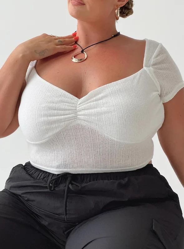 Weekend Bargains to Snag Kimura Top White Curve