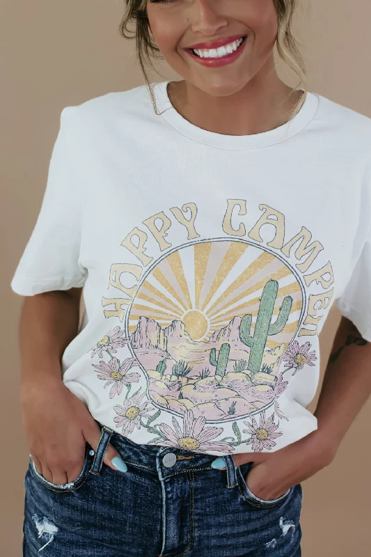 Happy Camper Oversized Graphic Tee