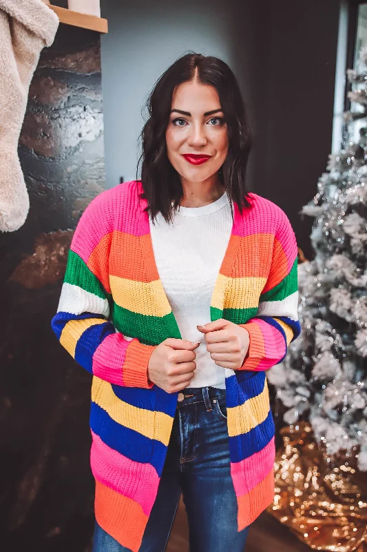 Today's Deal Victoria Color Block Cardigan