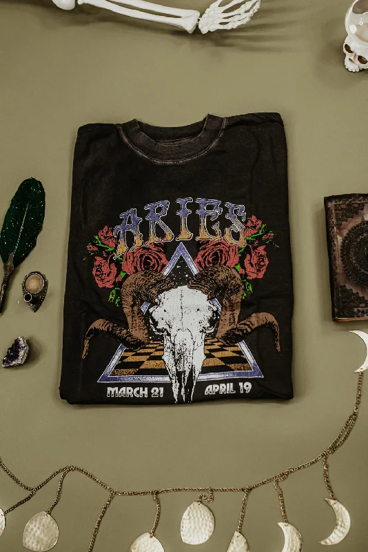 Zodiac Graphic Tee, Aries