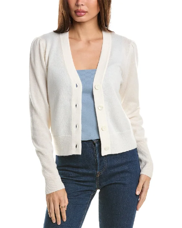 Exclusive Deal Forte Cashmere Fitted Button Cashmere Cardigan