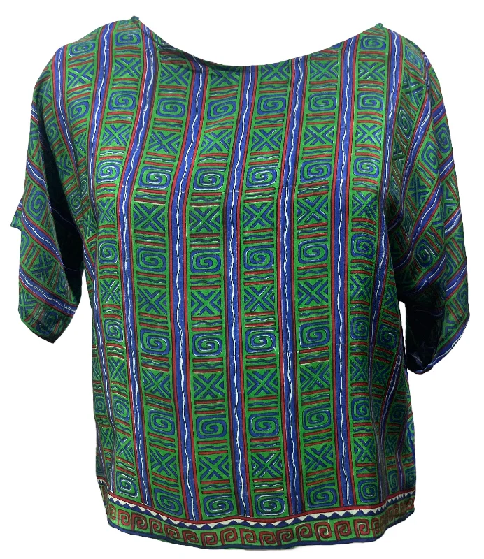Time-Sensitive PRC4189 Avatar Pure Silk Boxy Top