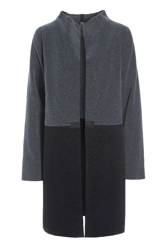 Weekend Offers That Amaze CARDIGAN 2 COLORED - 7133 - GREY/SOFT BLACK