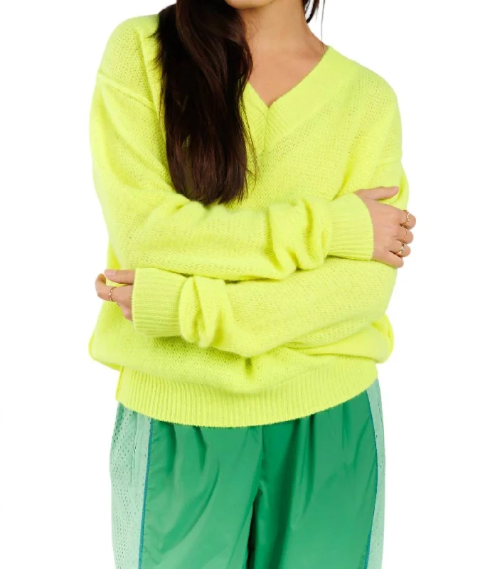 Weekend-Only Price Drops Gauzy Lola Sweater In Pineapple