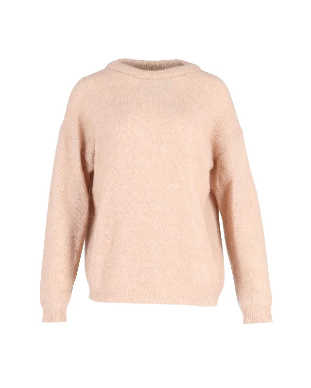 Year-End Sale Acne Studios Brushed Knit Sweater in Peach Mohair