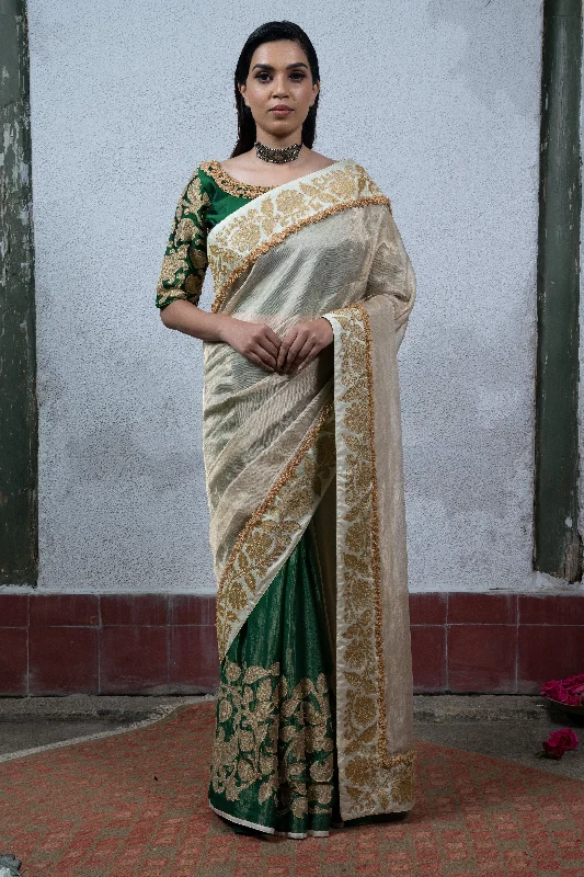 Weekend Offers That Dazzle Green Saree
