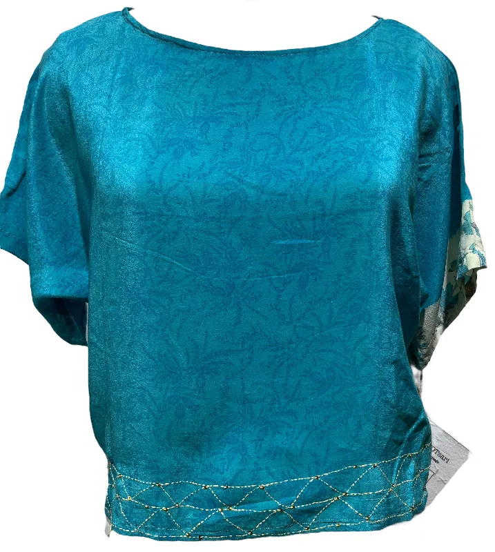 Savings Soar This Weekend PRC3796 Avatar Pure Silk Boxy Top