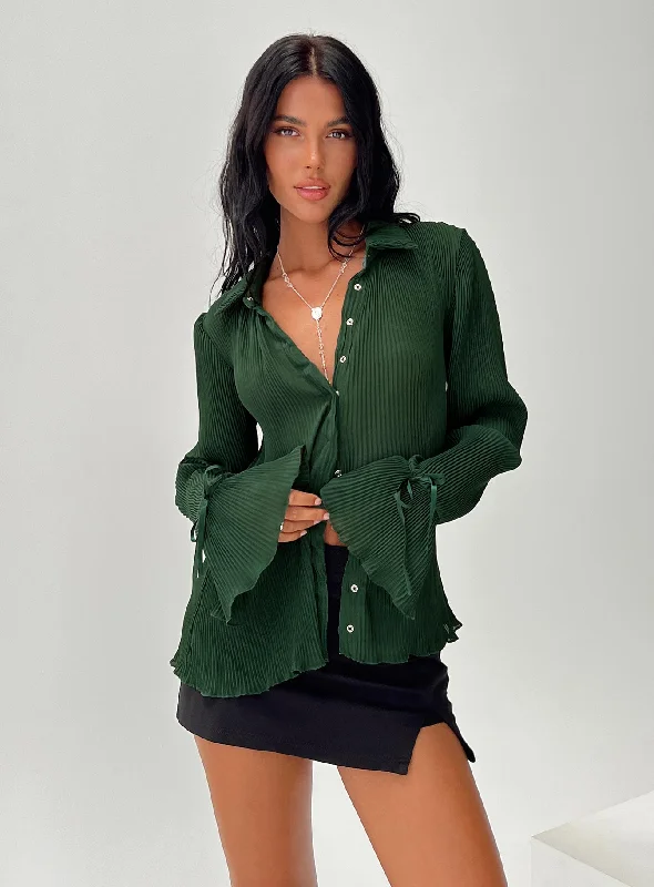 Weekend Savings Fiesta Ravil Shirt Forest Green