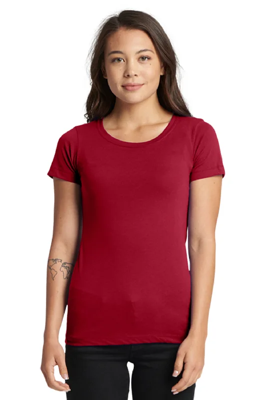 Overstock Sale Next Level Womens Ideal Jersey Short Sleeve Crewneck T-Shirt - Cardinal Red