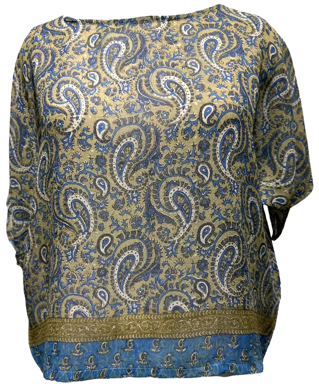 Limited Supply Corinne Mitchell B Sheer Avatar Pure Silk Boxy Top