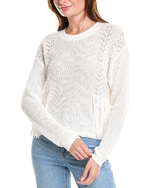 Weekend Savings Sensation 27 Miles Malibu Fringe Front Sweater