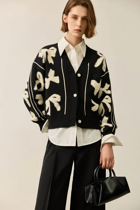 Savings Event LILY Stylish 3D Bow Knit Cardigan