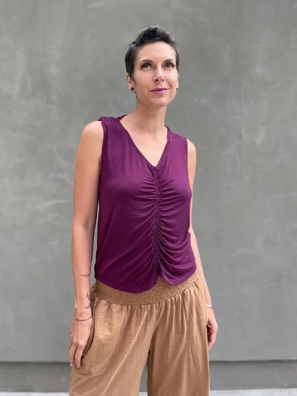 Can't Beat Reversible Ruched Tank Top