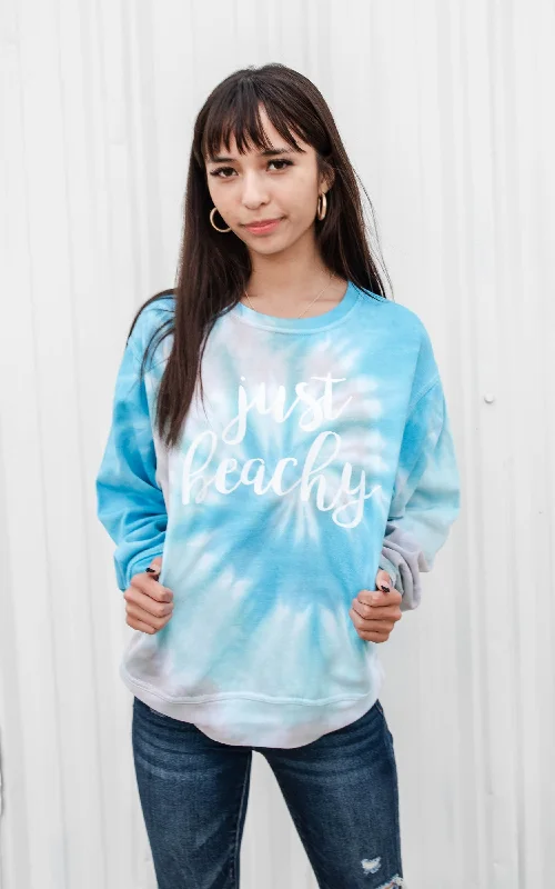 Savings Event Just Beachy Tie Dye Sweatshirt - Final Sale