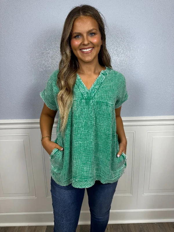 Sale Event Kelly mineral wash pocket shirt