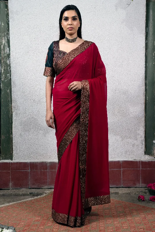Flash Sale Jaji: Red Saree